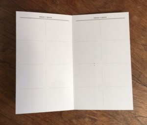 blank interior of pilgrim passport