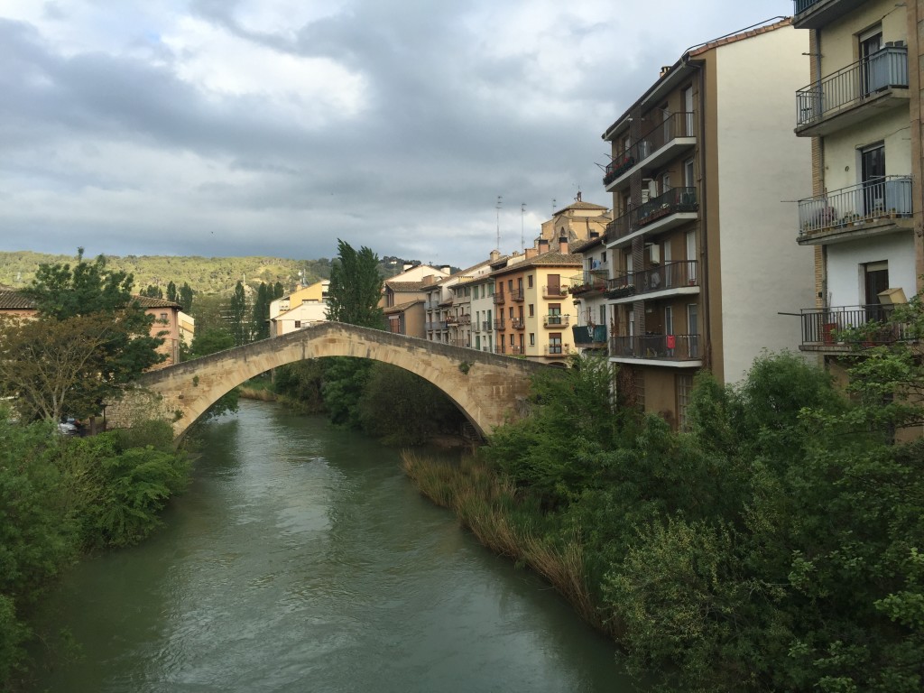 town of Estella, head over the bridge and onto the path.