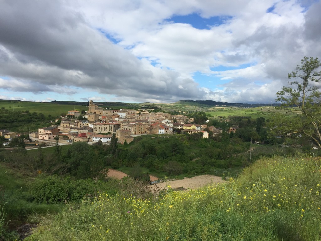 Leaving Sansol I can see the next village, Torres Del Rio from across the valley.