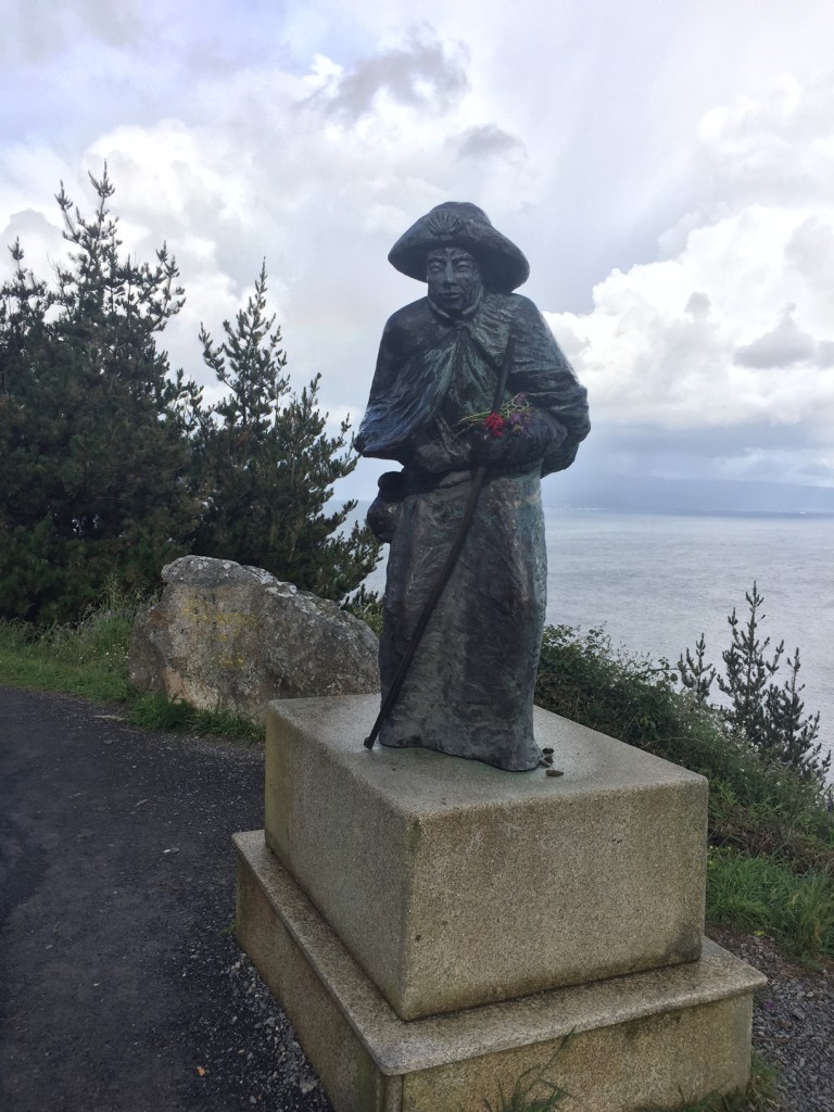 Pilgrim statue at Finesterre