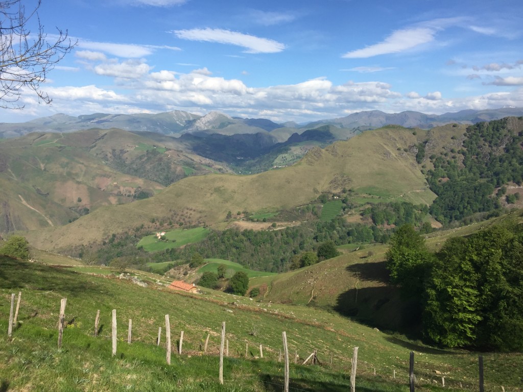 View from the Camino over the Pyrenees