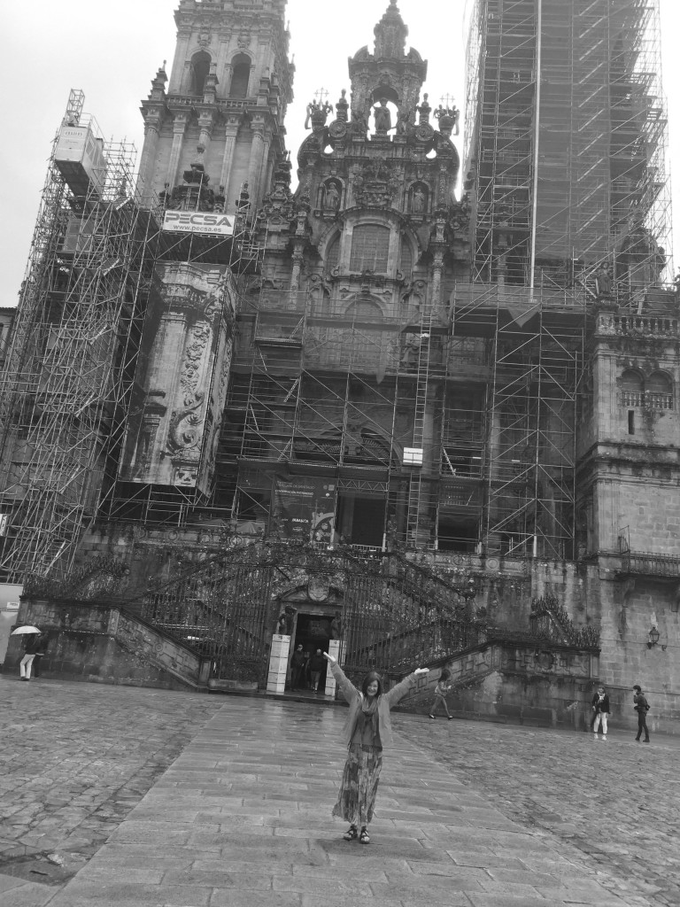 Susan at Santiago Cathedral